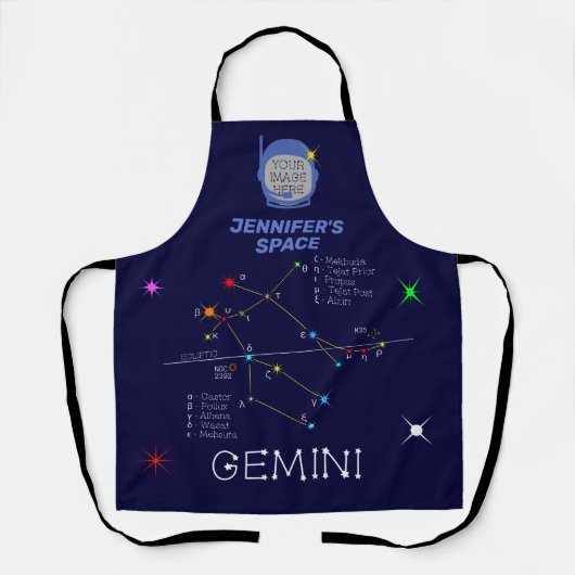 Zodiac Constellation Gemini Schort (Voorkant)
