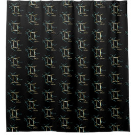 Zodiac Constellation Gemini Shower Curtain Douchegordijn