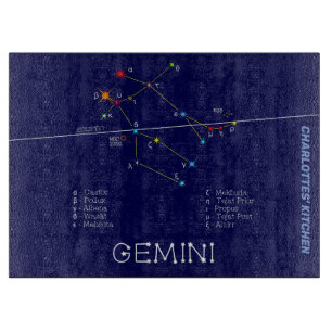 Zodiac Constellation Gemini Snijplank