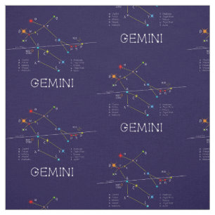 Zodiac Constellation Gemini Stof