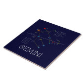 Zodiac Constellation Gemini Tegeltje (Zijkant)