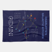 Zodiac Constellation Gemini Theedoek (Horizontaal)