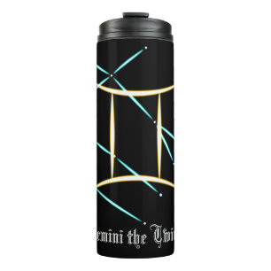 Zodiac Constellation Gemini Thermal Tumbler Thermosbeker