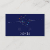 Zodiac Constellation Gemini Visitekaartje (Voorkant)
