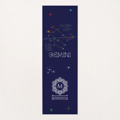 Zodiac Constellation Gemini Yogamat (Voorkant)