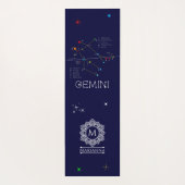 Zodiac Constellation Gemini Yogamat (Achterkant)