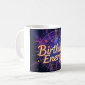 Zodiac Constellation Kosmische Verjaardag Koffie Koffiemok (Voorkant links)