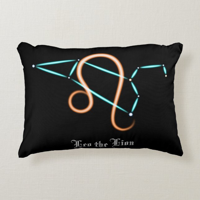Zodiac Constellation Leo Accent Pillow Kussen (Voorkant)