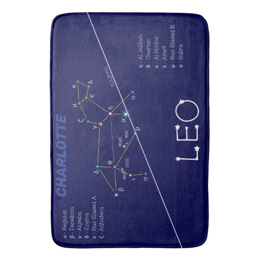 Zodiac Constellation Leo Badmat (Voorkant Verticaal)