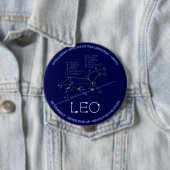 Zodiac Constellation Leo Button (In situ)