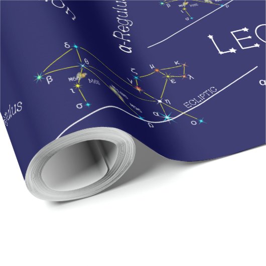 Zodiac Constellation Leo Cadeaupapier (Rol Hoek)