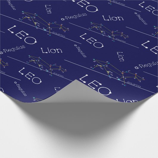 Zodiac Constellation Leo Cadeaupapier (Hoek)