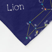 Zodiac Constellation Leo Fleece Deken (Hoek)