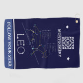 Zodiac Constellation Leo Golfhanddoek (Horizontaal)