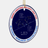 Zodiac Constellation Leo Keramisch Ornament (Rechts)