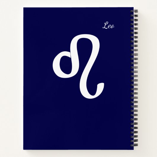 Zodiac Constellation Leo Notitieboek (Achterkant)