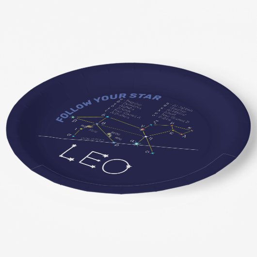 Zodiac Constellation Leo Papieren Bordje (Gekanteld)