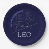 Zodiac Constellation Leo Papieren Bordje (Voorkant)