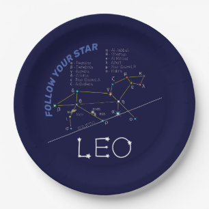 Zodiac Constellation Leo Papieren Bordje