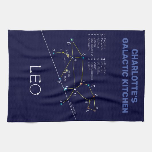 Zodiac Constellation Leo Theedoek (Horizontaal)