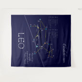 Zodiac Constellation Leo Wandkleed (Voorkant (horizontaal))