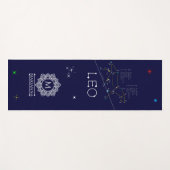 Zodiac Constellation Leo Yogamat (Voorkant (horizontaal))