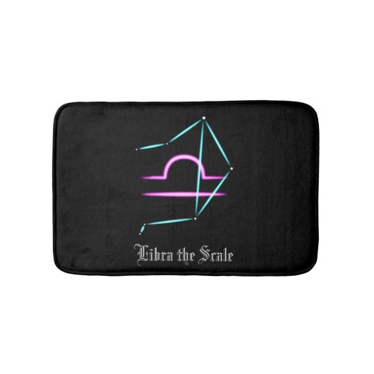 Zodiac Constellation Libra Bath Mat (Voorkant)