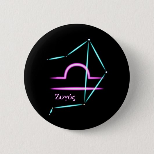 Zodiac Constellation Libra Button (Voorkant)