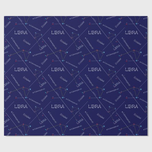 Zodiac Constellation Libra Cadeaupapier (Vlak)