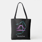 Zodiac Constellation Libra Canvas tas (Achterkant)