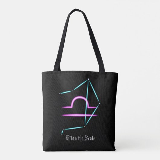 Zodiac Constellation Libra Canvas tas (Achterkant)
