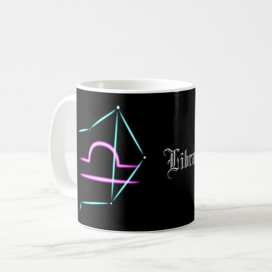 Zodiac Constellation Libra Coffee Mok (Voorkant links)