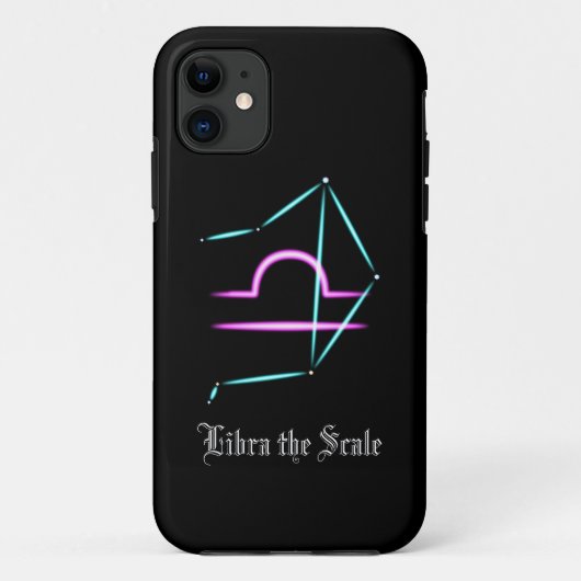 Zodiac Constellation Libra Hoesje-Mate iPhone Case (Achterkant)