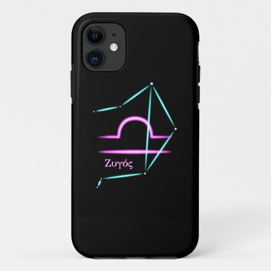Zodiac Constellation Libra Hoesje-Mate iPhone Case (Achterkant)