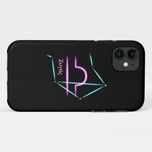 Zodiac Constellation Libra Hoesje-Mate iPhone Case (Achterkant (horizontaal))