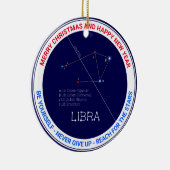 Zodiac Constellation Libra Keramisch Ornament (Rechts)