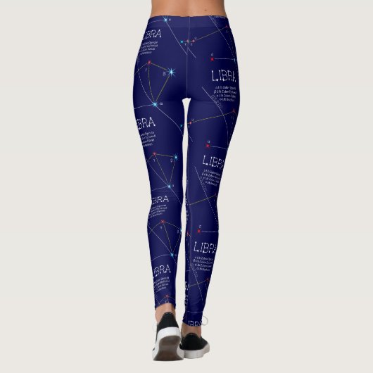 Zodiac Constellation Libra Leggings (Achterkant)
