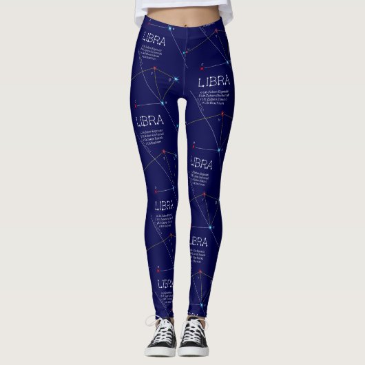 Zodiac Constellation Libra Leggings (Voorkant)