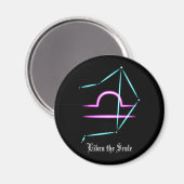 Zodiac Constellation Libra Magnet (Voorkant / Achterkant)