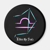 Zodiac Constellation Libra Magnet (Voorkant)