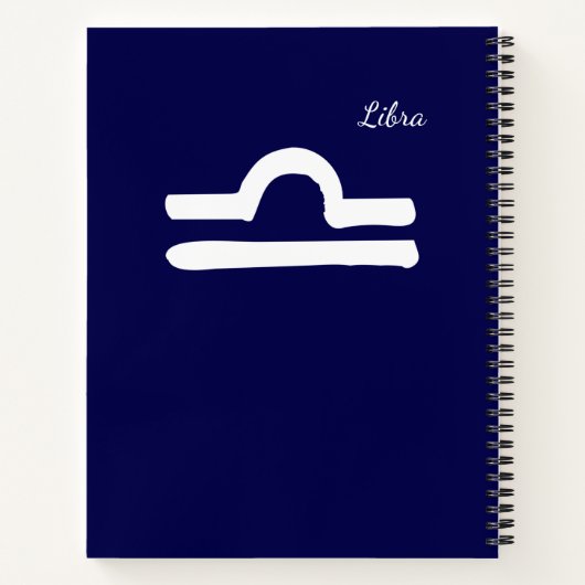 Zodiac Constellation Libra Notitieboek (Achterkant)