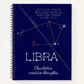 Zodiac Constellation Libra Notitieboek (Voorkant)