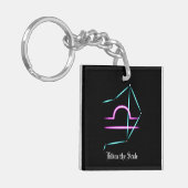 Zodiac Constellation Libra Sleutelhanger (Voorkant Links)