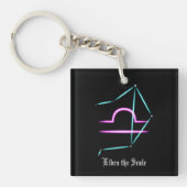 Zodiac Constellation Libra Sleutelhanger (Voorkant)