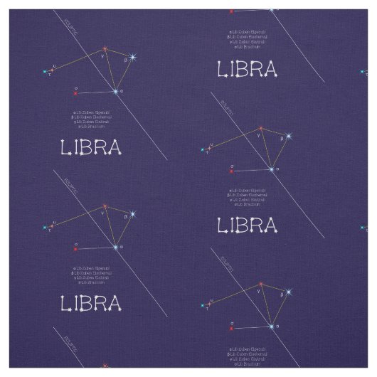 Zodiac Constellation Libra Stof (Swatch)