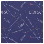Zodiac Constellation Libra Stof (Close Up)