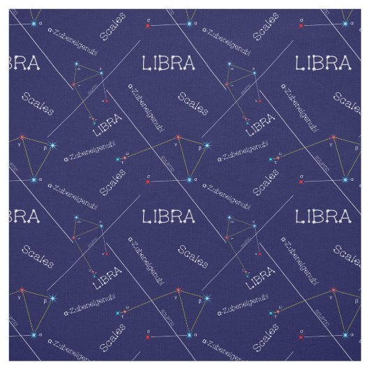 Zodiac Constellation Libra Stof (Swatch)