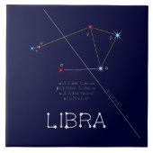 Zodiac Constellation Libra Tegeltje (Voorkant)