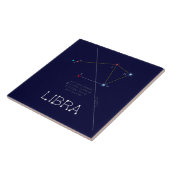 Zodiac Constellation Libra Tegeltje (Zijkant)