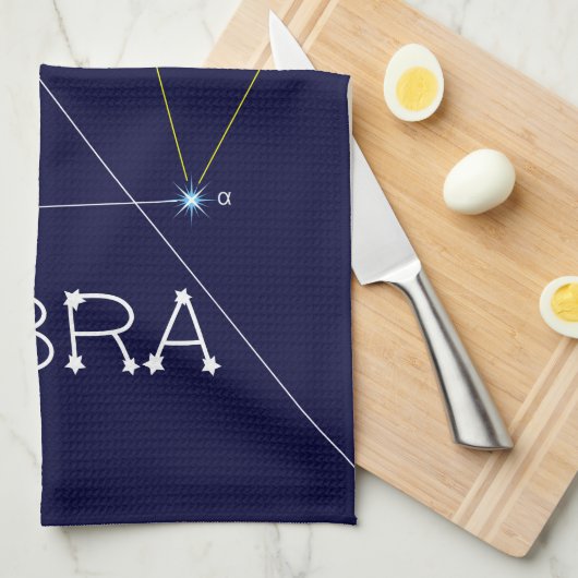 Zodiac Constellation Libra Theedoek (Quarter Fold)